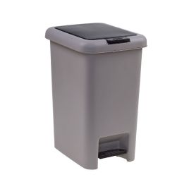 Lixeira Plástica com Pedal Havan Casa 10 Litros - Cinza