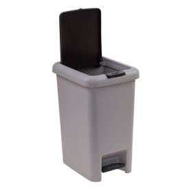 Lixeira Plástica com Pedal Havan Casa 10 Litros - Cinza