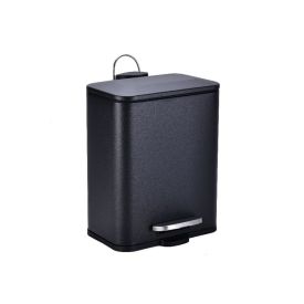 Lixeira Com Pedal Horizontal Kaybee 5 Litros - Preto 