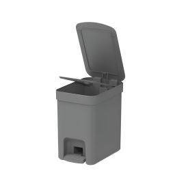 Lixeira Com Pedal Trium Ou 6 Litros - Chumbo