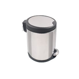 Lixeira Com Tampa Siliconada Havan Casa 5 Litros - Aço Inox