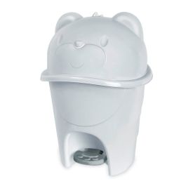 Lixeira Infantil 6,5 Litros Com Pedal Fofura Havan Baby - Cinza Granizo