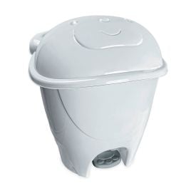Lixeira Infantil Com Pedal Fofura 12 Litros - Cinza Granizo