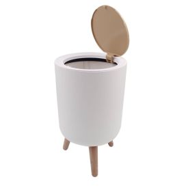 Lixeira Redonda Branca Com Tampa Mônaco 7 Litros - Havan Casa