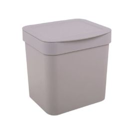 Lixeira Trium Ou 2,5 Litros - Bege Fechado