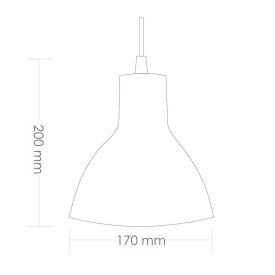 Pendente 1Xe-27 Bivolt Td622 Taschibra - Branco