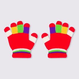 Luva Unissex 1 A 3 Anos Com Antiderrapante Yoyo Kids - VERMELHO U