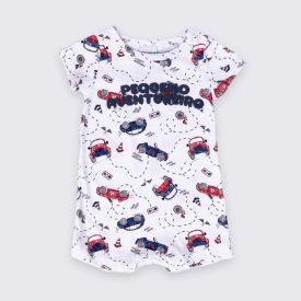 Macaquinho Bebê Menino Aventureiro Fakini Estampado