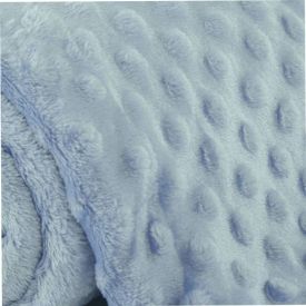 Manta De Bebe Microfibra 100% Poliéster Pop Corn Havan Baby - Azul