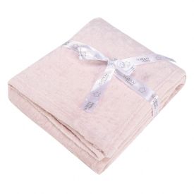 Manta De Bebe Microfibra 100% Poliéster Pop Corn Havan Baby - Rosa Claro
