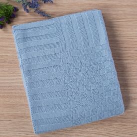 Manta De Tricô 80X100cm Havan Baby - Azul Claro