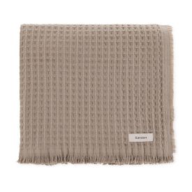 Manta Decorativa Denver 1,50X2,00 Karsten 100% Algodão - Taupe