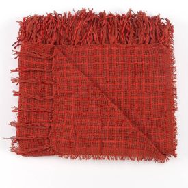 Manta Decorativa Para Sofá 1,20X1,50 M Naturalle Havan Casa - Terracota