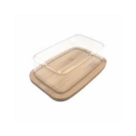 Manteigueira De Bambu Com Tampa Havan Casa 19 Cm - Transparente