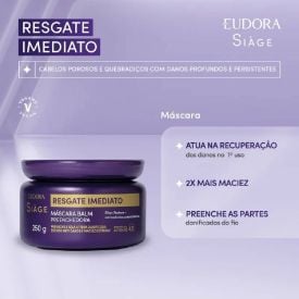 Máscara Capilar Eudora Siàge Resgate Imediato - 250g