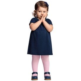 Meia Calça Bebê Fio 70 Lupo - Rosa P