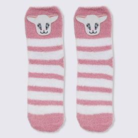 Meia Soquete Fleece Ovelha Camila Moretti - ROSA CLARO 34/39