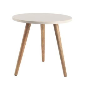 Mesa De Apoio Baixa Decorativa Havan Casa - Off White