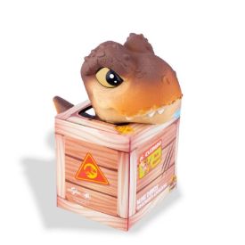 Mini T-Rex Marrom Na Casinha Jurassic World Pupee - 1488