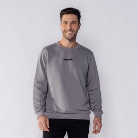 Moletom Masculino Sem Capuz Thing Granito 18-4005
