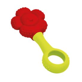 Mordedor E Chocalho Fofiflor - Vermelho