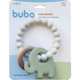Mordedor Em Silicone E Banbu Buba - Elefante