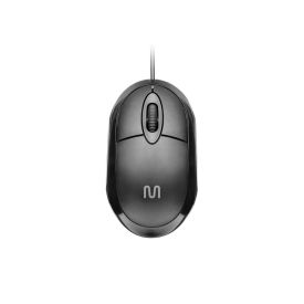 Mouse Multilaser Classic Com Fio Entrada Usb Mo300 - Preto