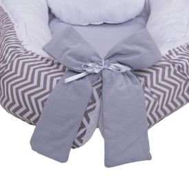 Ninho Redutor 3 Peças Yoyo Baby - Chevron Cinza