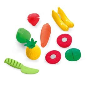 Nutri Feirinha Frutas Sortidas Com Velcro E Faca Tateti - 302