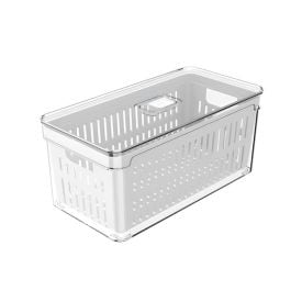 Organizador com Cesto Ou Clear Fresh 5 Litros - Transparente e Branco