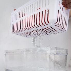 Organizador com Cesto Ou Clear Fresh 5 Litros - Transparente e Branco