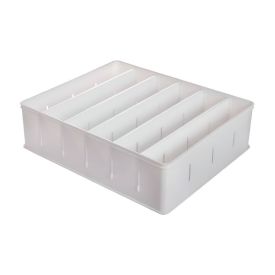 Organizador Encaixa Com 5 Divisórias Médias Plasútil - Branco