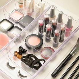 Organizador Multiuso com 6 Divisórias Uz - Transparente