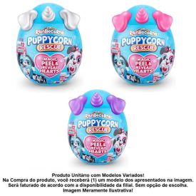 Ovo Surpresa Rainbocorns Puppycorn Azul Fun - F0221-2