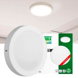 Painel Led 24W Lys Redondo Sobrepor 6500K Taschibra - Autovolt