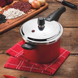 Panela De Pressão Tramontina Vancouver 4,5 Litros - Vermelho