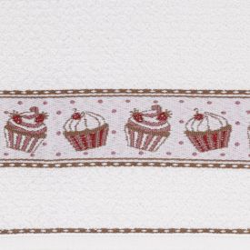 Pano de Copa 100% Algodão Gourmet Havan Casa - Cupcake