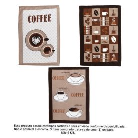 Pano de Copa 100% Algodão Felpudo Döhler 1 Pç - Café