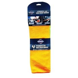 Pano de Microfibra 4 Peças Rodabrill - Colorido