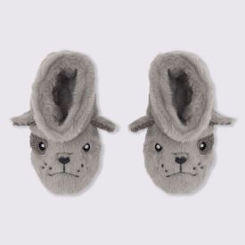 Pantufa Infantil Cachorrinho Marmelada - CINZA CLARO 29/30