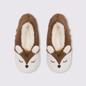 Pantufa Infantil Raposa Marmelada - MARROM CLARO 25/26