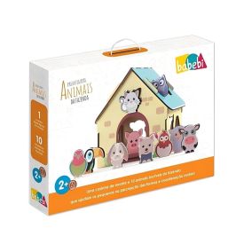 Passa Figuras Animais Da Fazendinha - Brinquedos Babebi