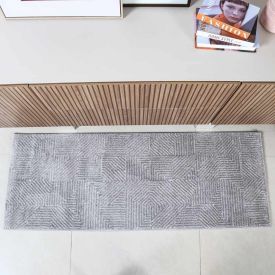 Passadeira Quarto E Sala Lucca 0,67X1,80 M Havan Casa - Cinza Elegance 