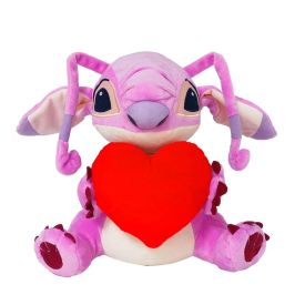 Pelúcia Angel Coração Com Mecanismo Luz E Som 30Cm - BR1514