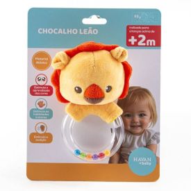 Pelúcia Com Chocalho Havan Baby - Leão