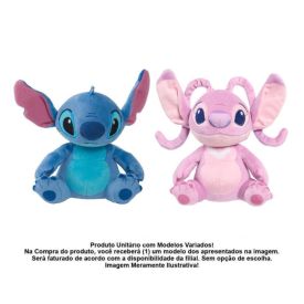 Pelúcia Stitch Ou Angel Com Cheiro E Som Sunny - Sortido
