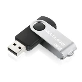 Pen Drive Twist 128Gb Multilaser - Preto