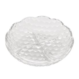 Petisqueira Em Cristal 4 Divisão Lyor - Transparente 