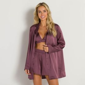 Pijama Feminino De Cetim Trijunto Camila Moretti Satin