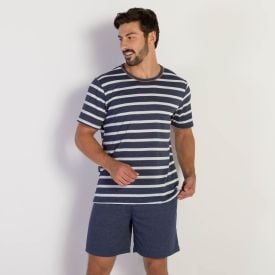 Pijama Masculino Listras Marc Alain Listra